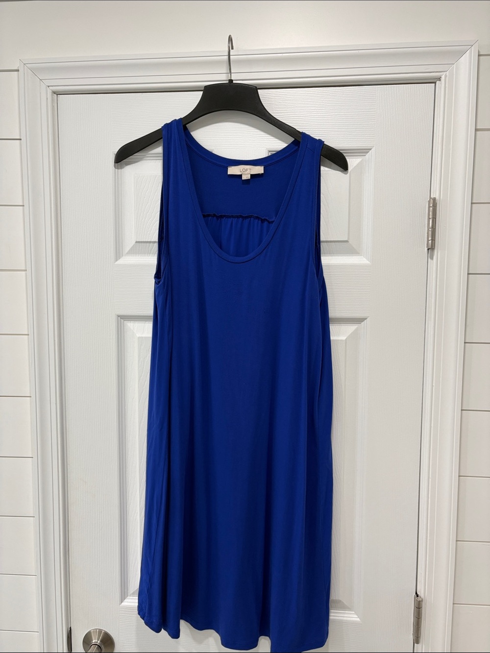 LOFT Royal Blue Sleeveless Scoop Neck Tank